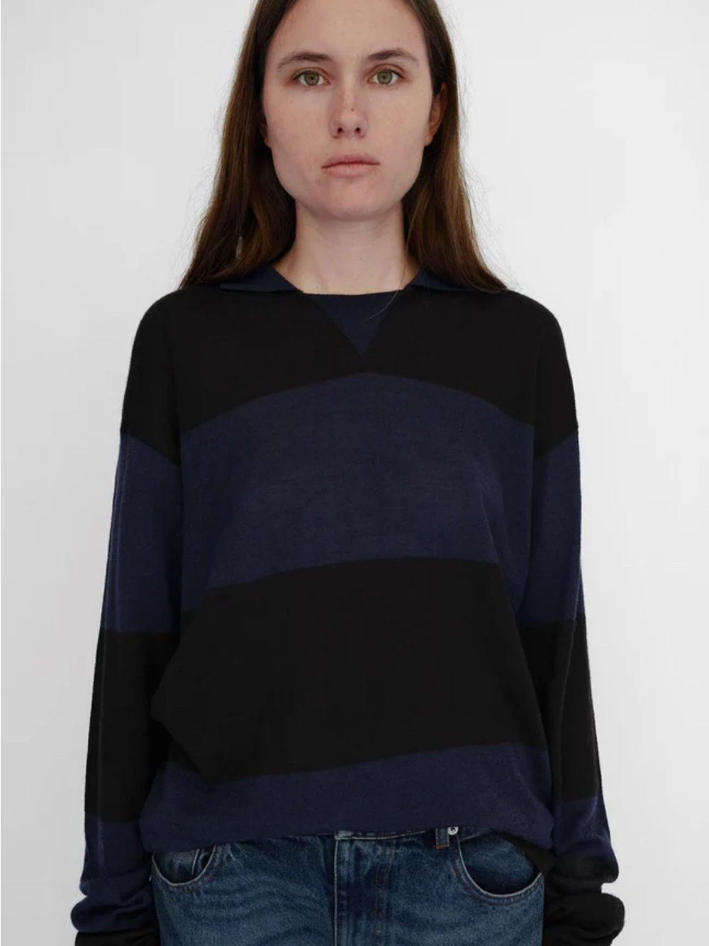 NWT Gimagaus Jess Polo in Navy - Picture 7 of 8